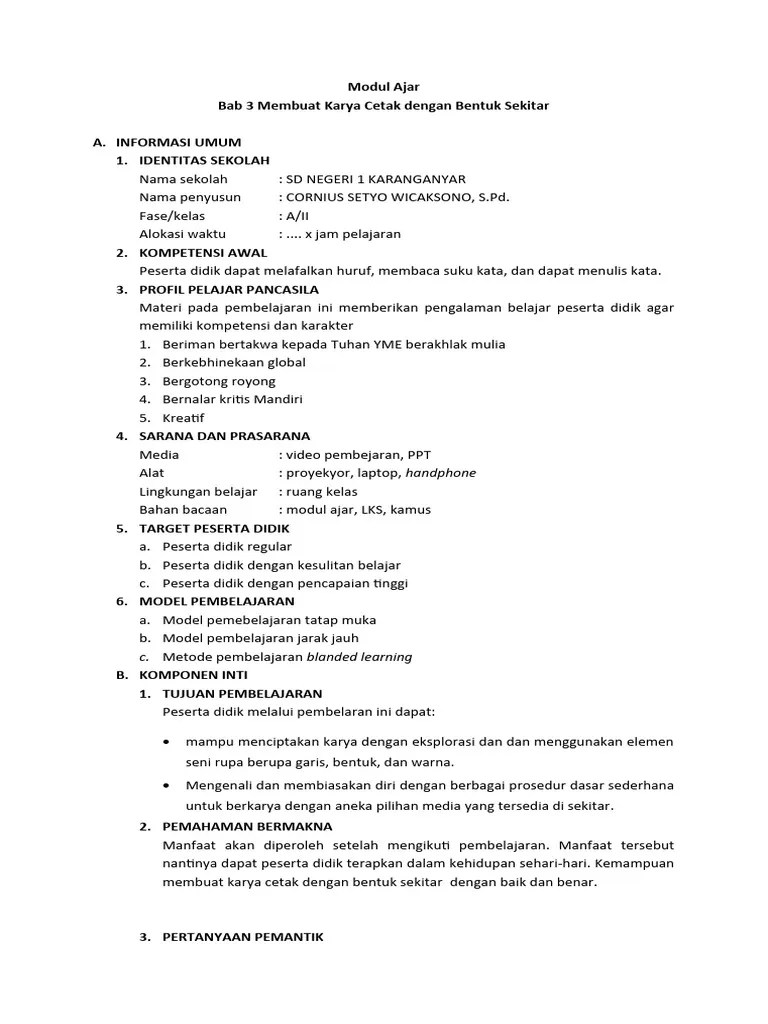 Modul Ajar BAB 3 | PDF