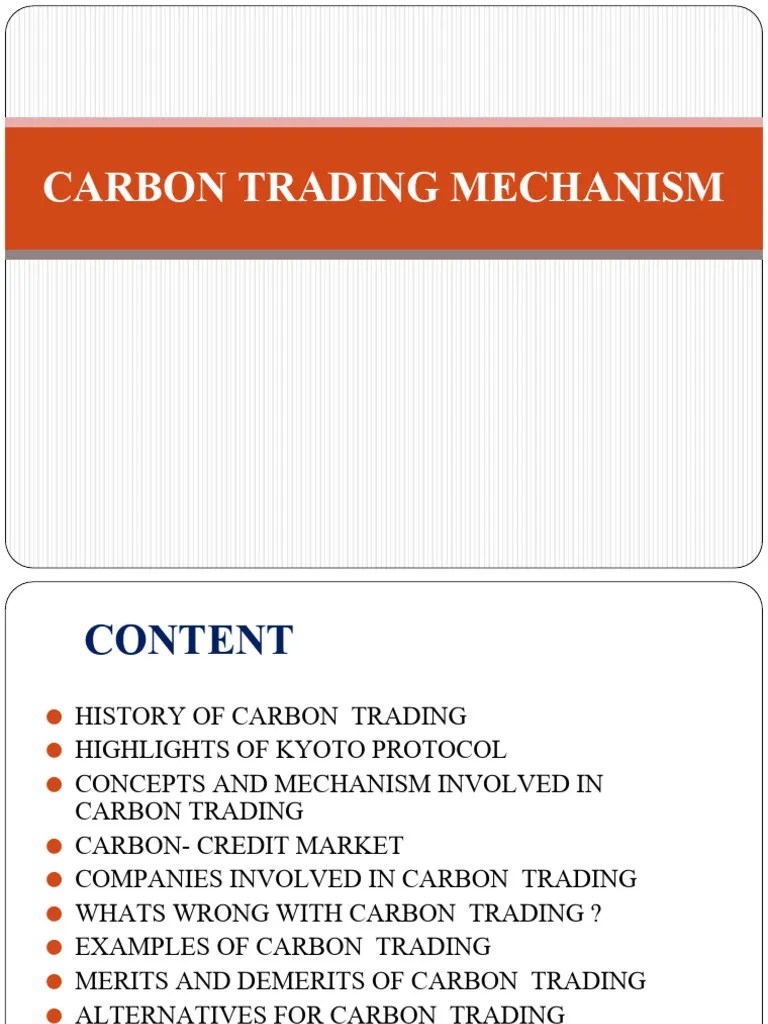 Carbon Trading Mechanism | PDF | Clean Development Mechanism | Emissions Trading