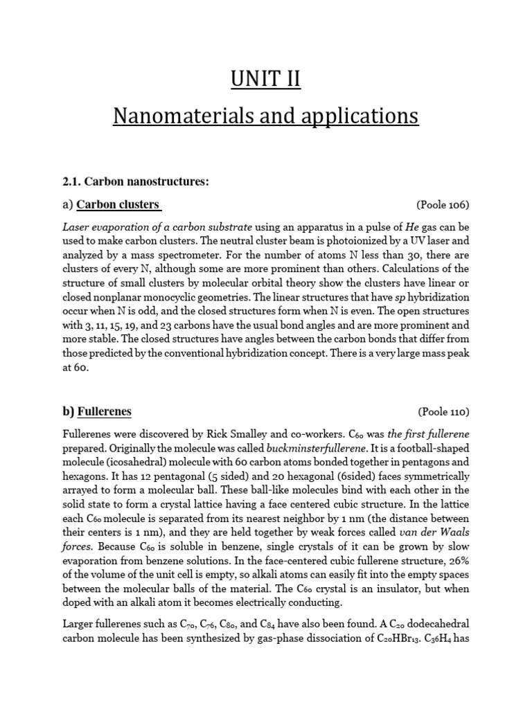 Nanomaterials And Applications | PDF | Carbon Nanotube | Magnetism