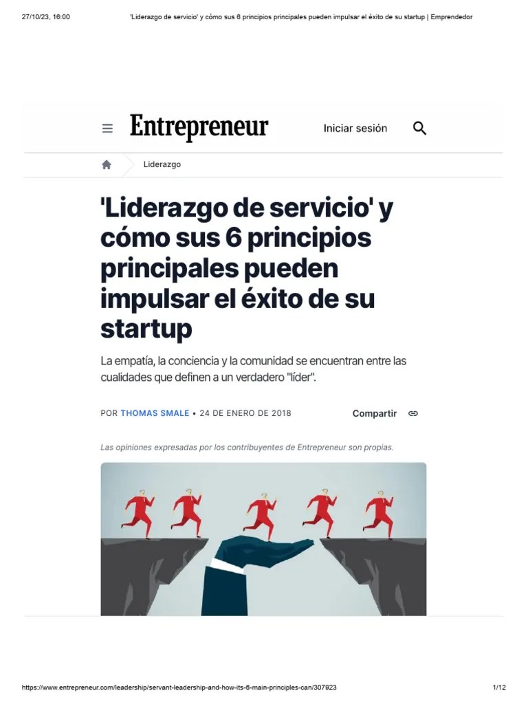 'Liderazgo De Servicio' Y Cómo Sus 6 Principios Principales Pueden Impulsar El Éxito De Su ...