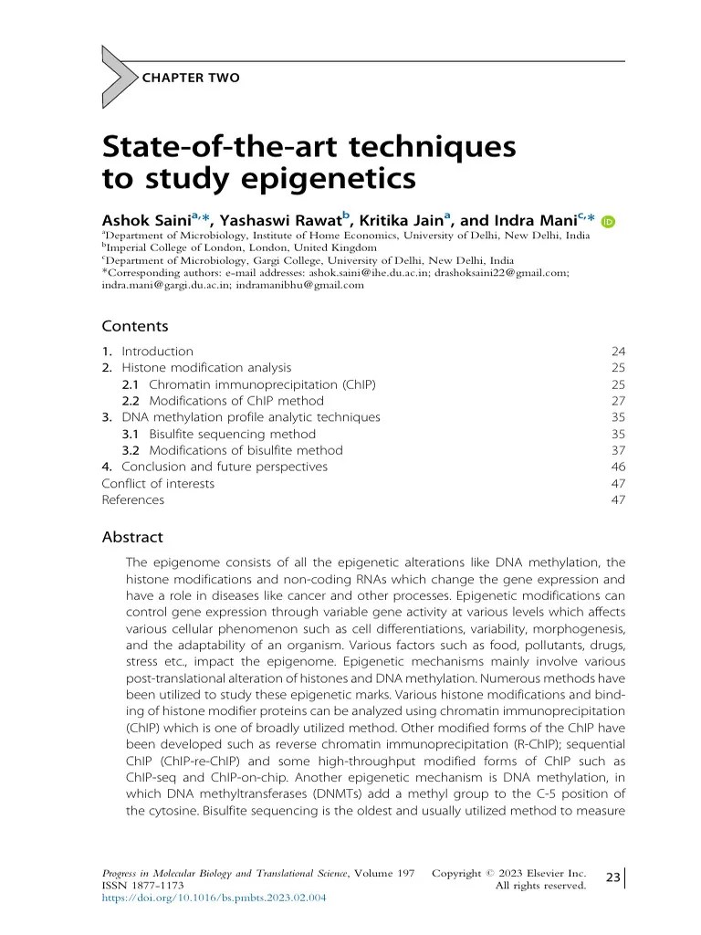 Chapter Two State Of The Art Techniq 2023 Progress In Molecular
