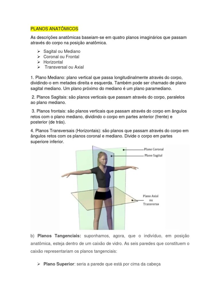 PLANOS ANATÔMICOS1pdf | PDF | Osso | Esqueleto