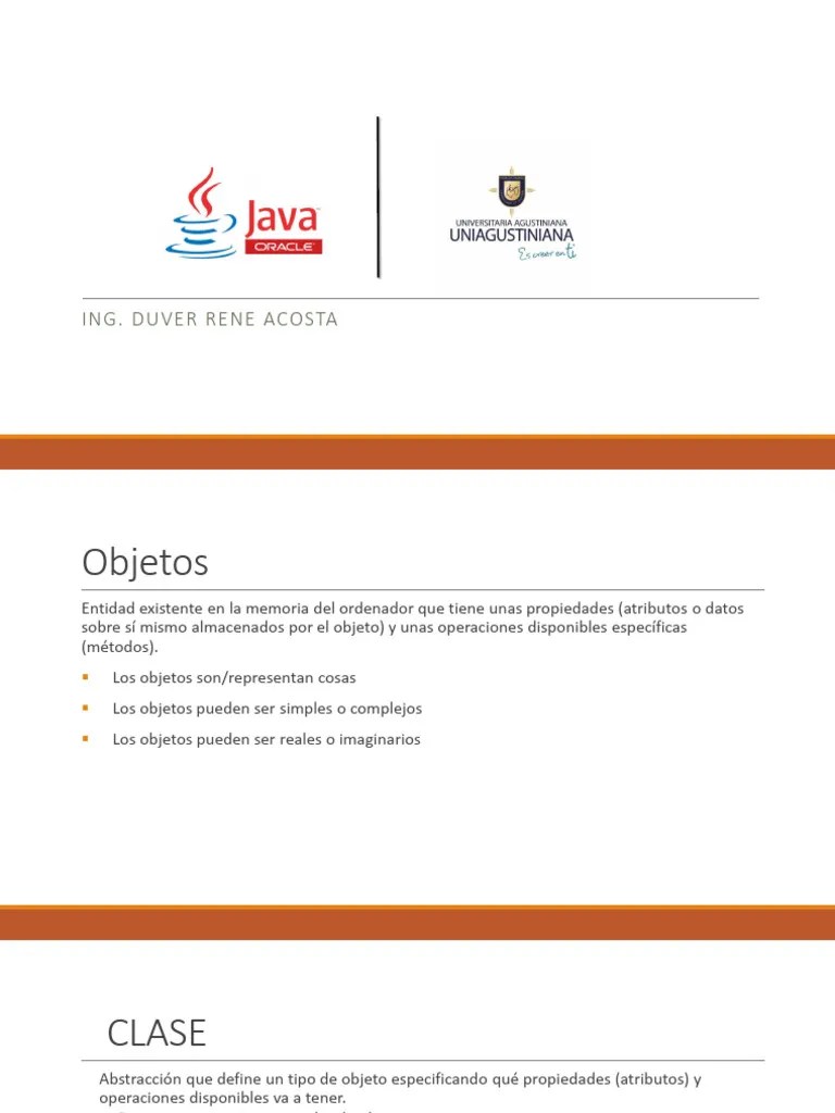 Java Clases Y Objetos - 1 - 2024 | PDF | Objeto (informática ...