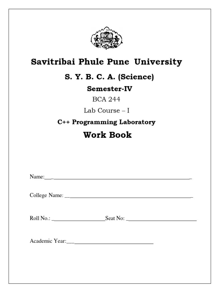 BCA-244 C++ Programming Laboratory | PDF | Class (Computer Programming ...