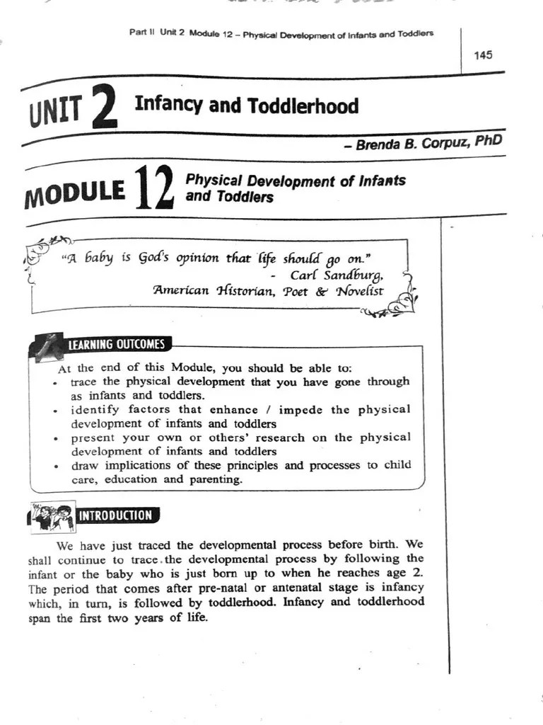 Physical-Development-of-Infants-and-Toddlers | PDF