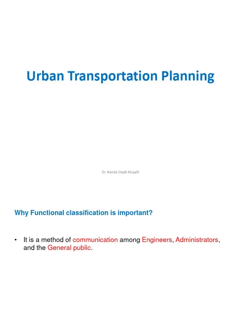 Urban Transportation Planning | PDF | Controlled Access Highway | Highway