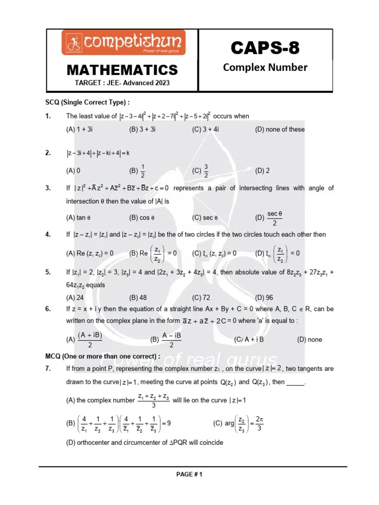 Complex Number | PDF | Complex Number | Mathematical Analysis