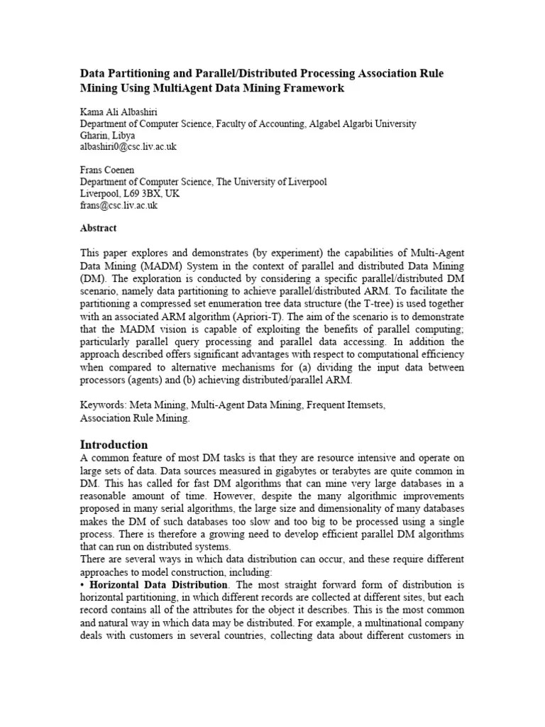 Data Partitioning | PDF | Parallel Computing | Image Segmentation
