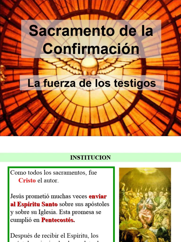 TEMA 9_La Confirmación | PDF | Confirmación | Sacramentos