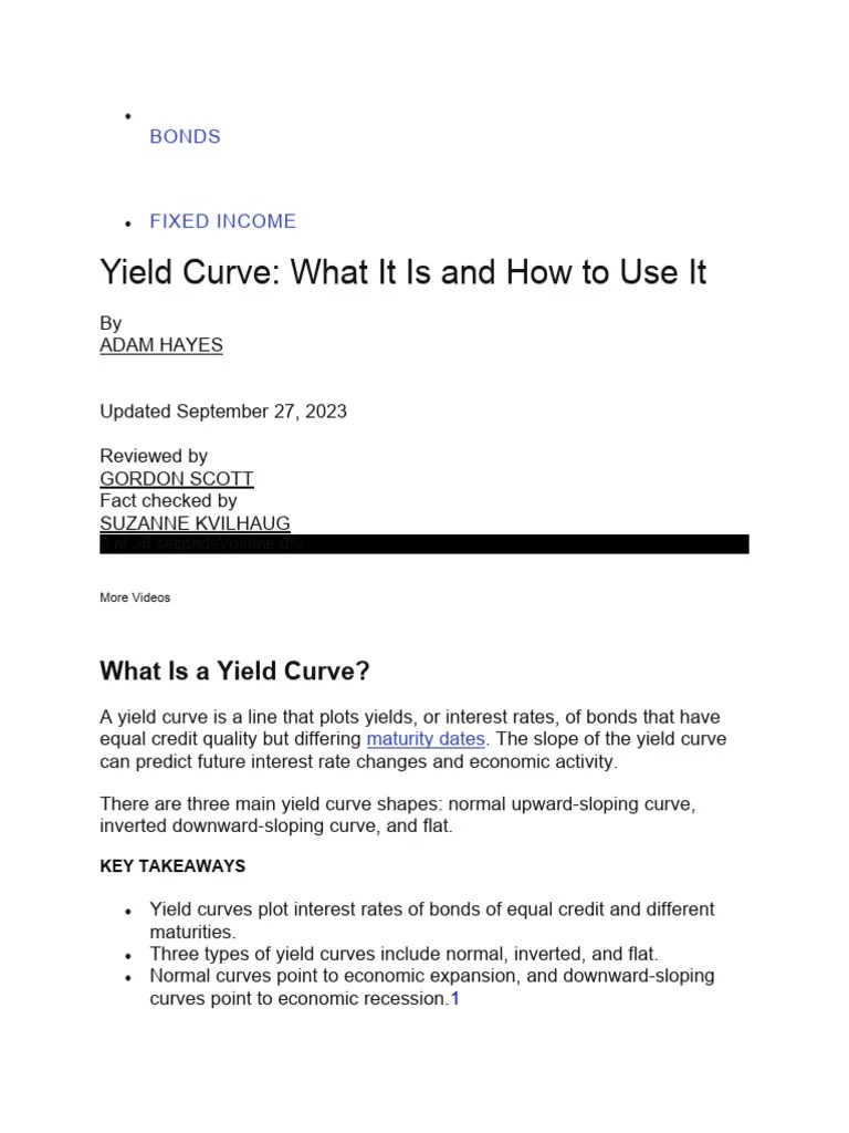 Yield Curve Theorey | PDF | Yield Curve | Yield (Finance)