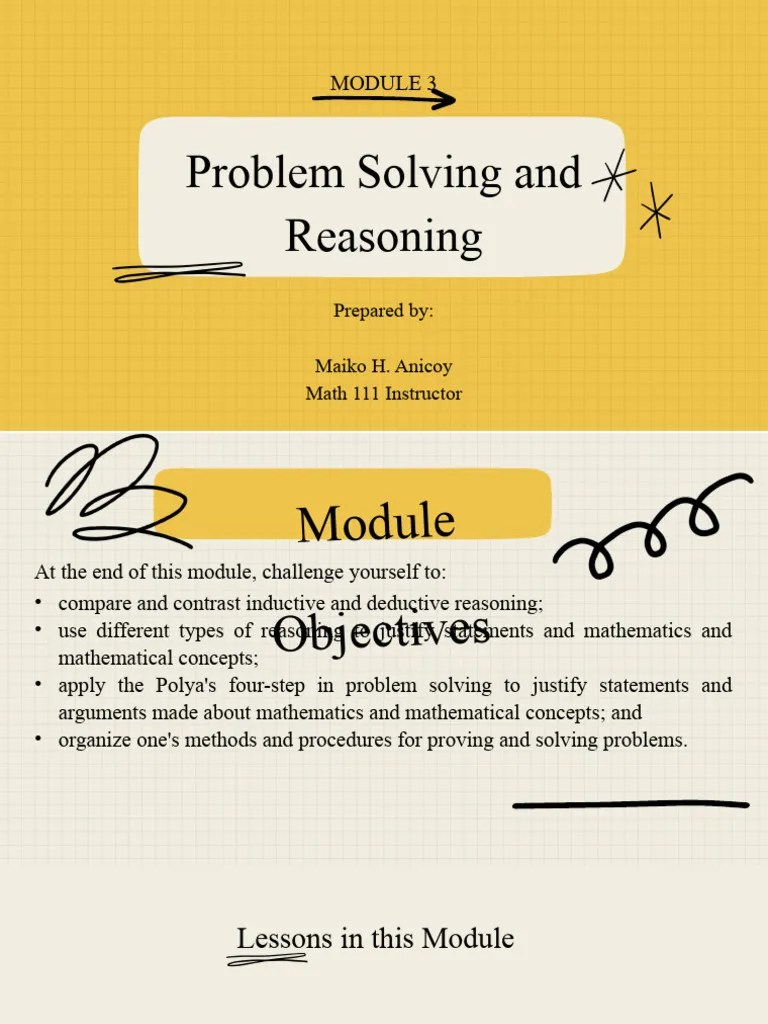 Module 3 | PDF | Inductive Reasoning | Reason