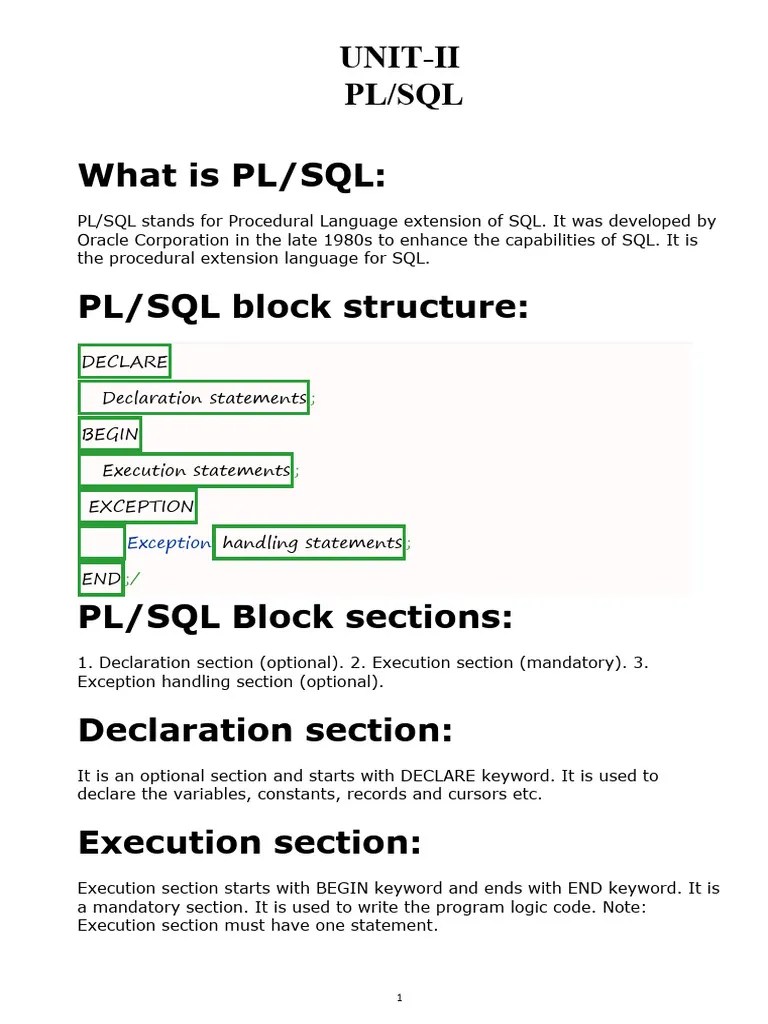 RDBMS Unit 2 | PDF | Pl/Sql | Computer Programming