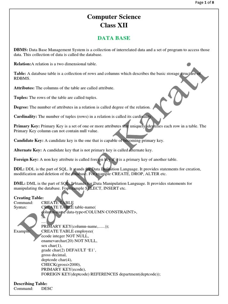 Computer Science Oracle | PDF | Relational Database | Information Technology Management
