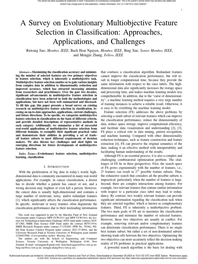 A_Survey_on_Evolutionary_Multiobjective_Feature_Selection_in ...