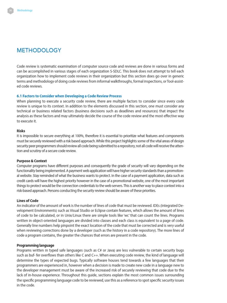 OWASP_Code_Review_Guide_v2-21-30 | PDF | Security | Computer Security