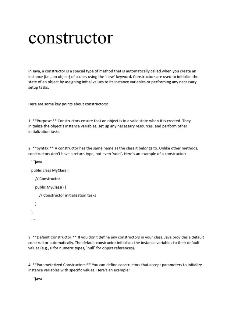 Overloading, Constructors And Decisionmaking | Download Free PDF ...