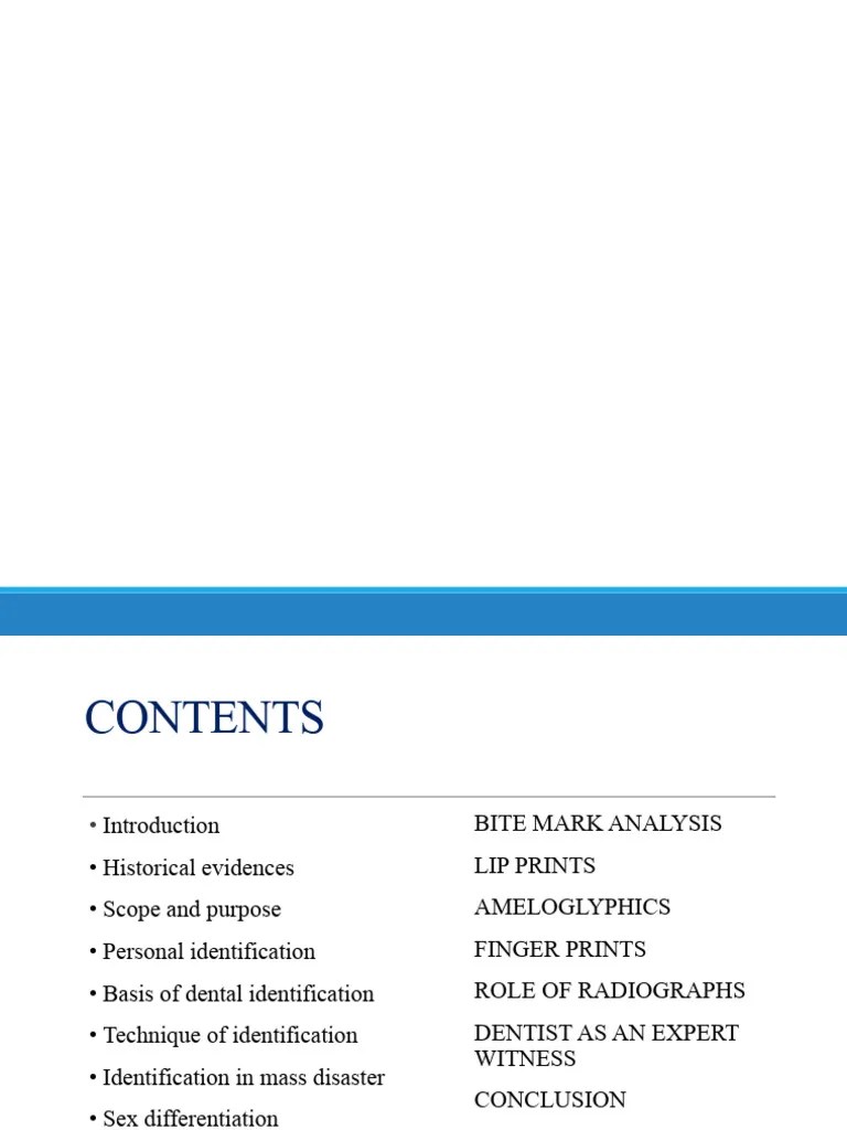 Forensic Odontology Ppt New | PDF | Human Tooth | Mouth