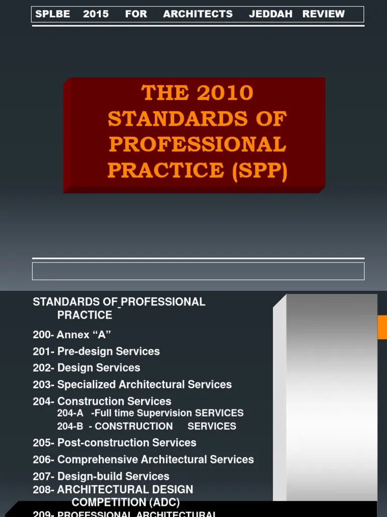 SPP | PDF | Construction Management | Architect