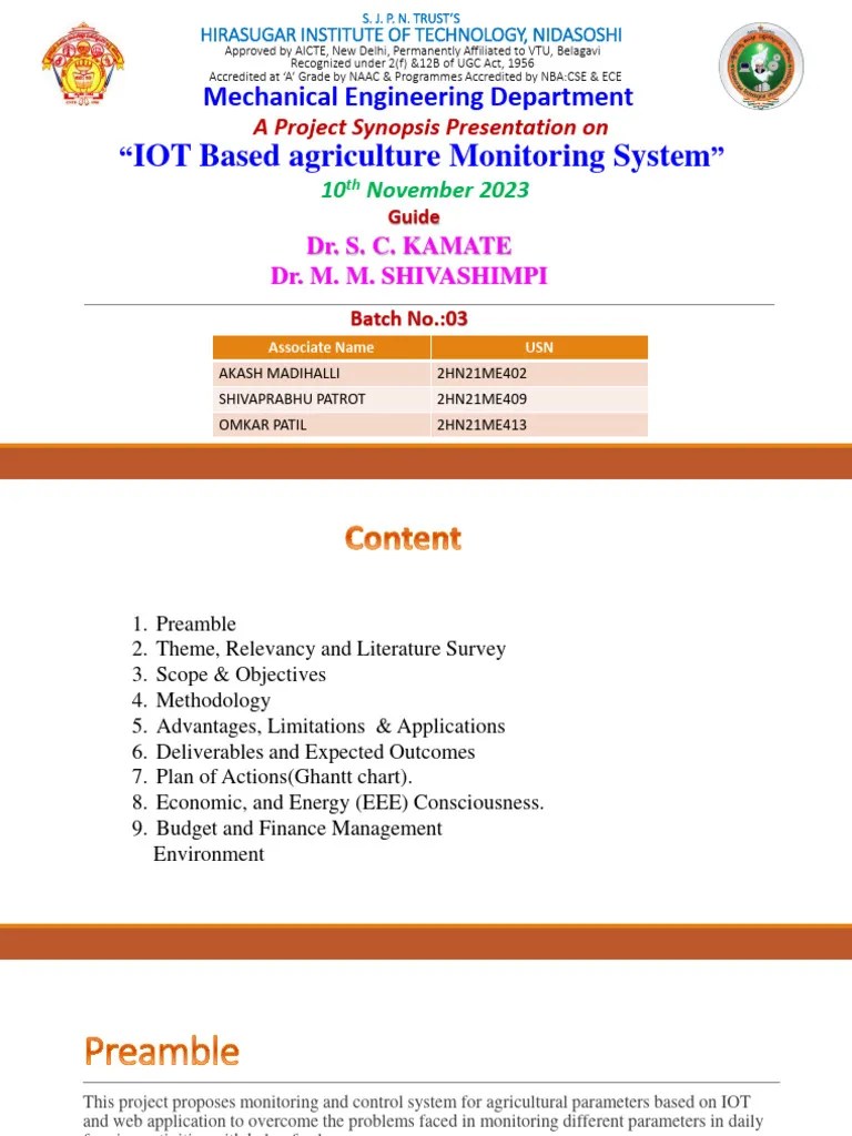 Iot Based Agriculture Monitering System | PDF | Internet Of Things ...