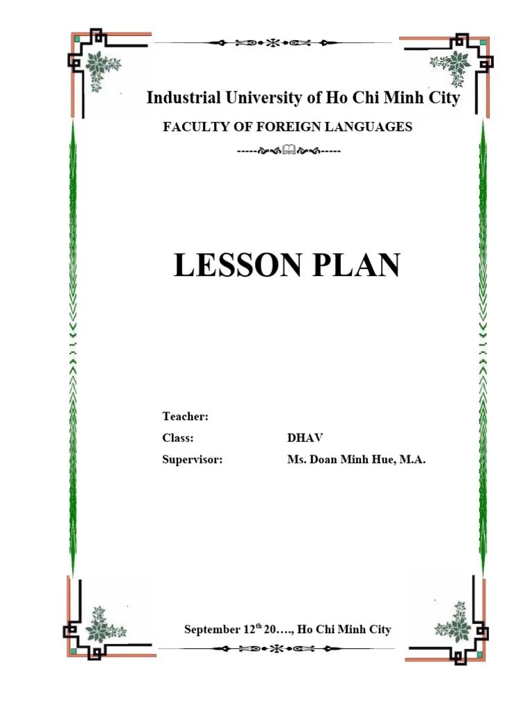 Lesson Plan | PDF | Vocabulary | Cognitive Science