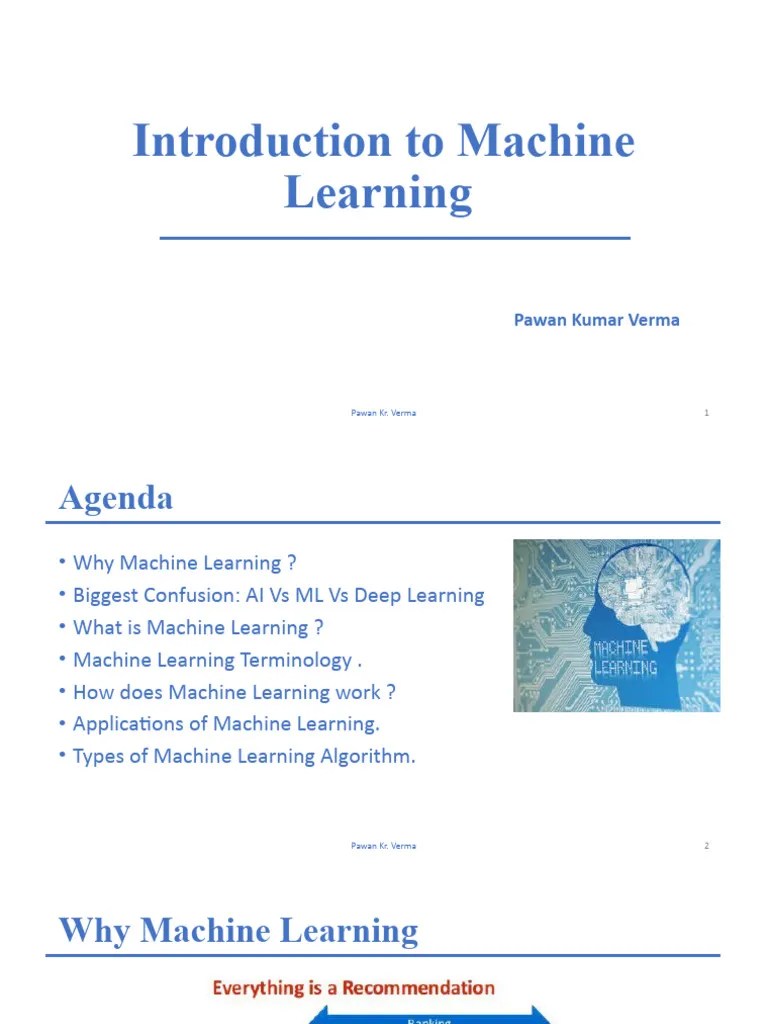 Introduction To Machine Learning | PDF | Machine Learning | Dependent ...