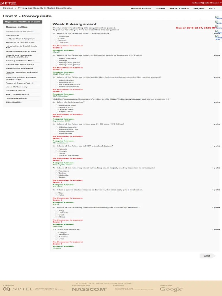 Noc19 - Cs25 Assessmentid 77 | PDF