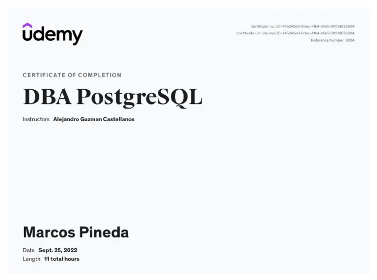 Postgresql Adm Certificate | PDF