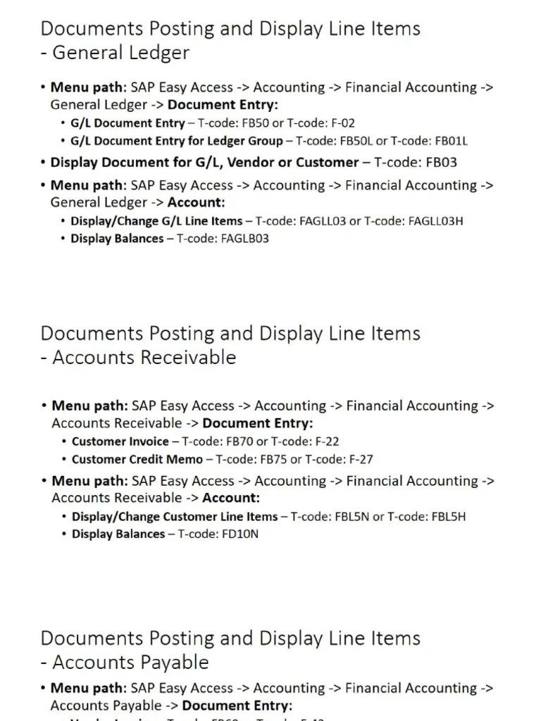 SAP S4HANA Finance & Controlling Training - Section | PDF