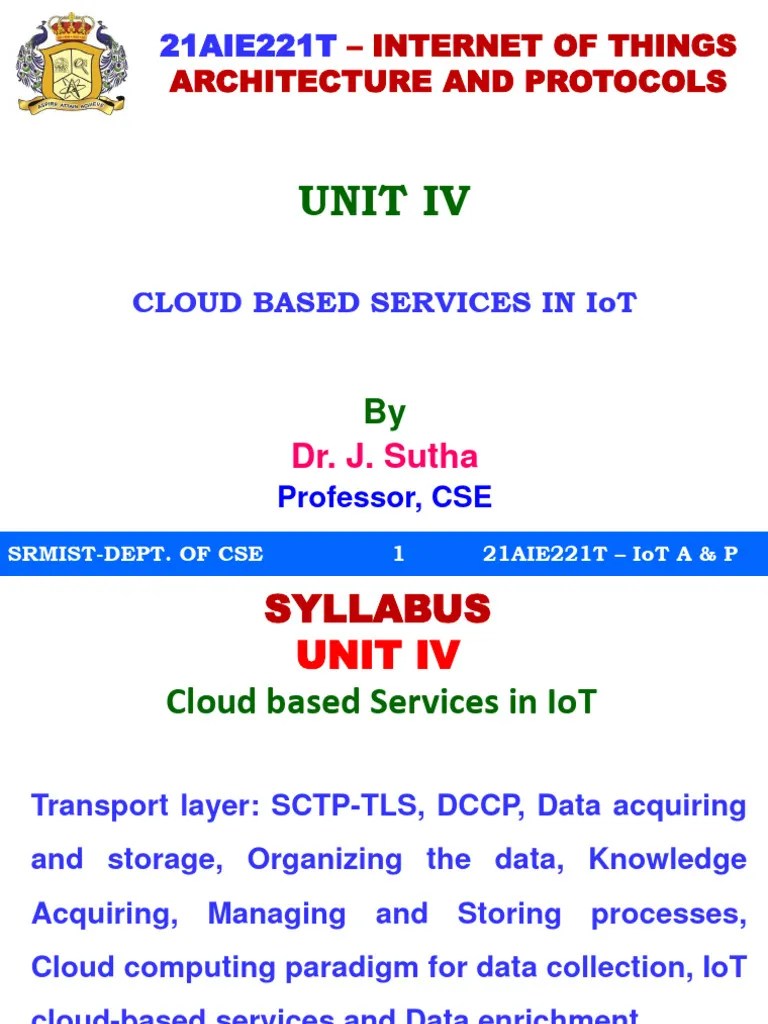 IoT - A & P - Unit 4 - Notes | Download Free PDF | Internet Of Things ...