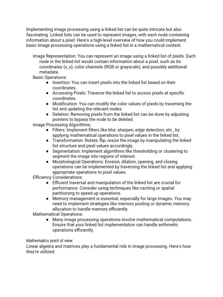 Image Processing Using Python | PDF | Matrix (Mathematics) | Linear Algebra