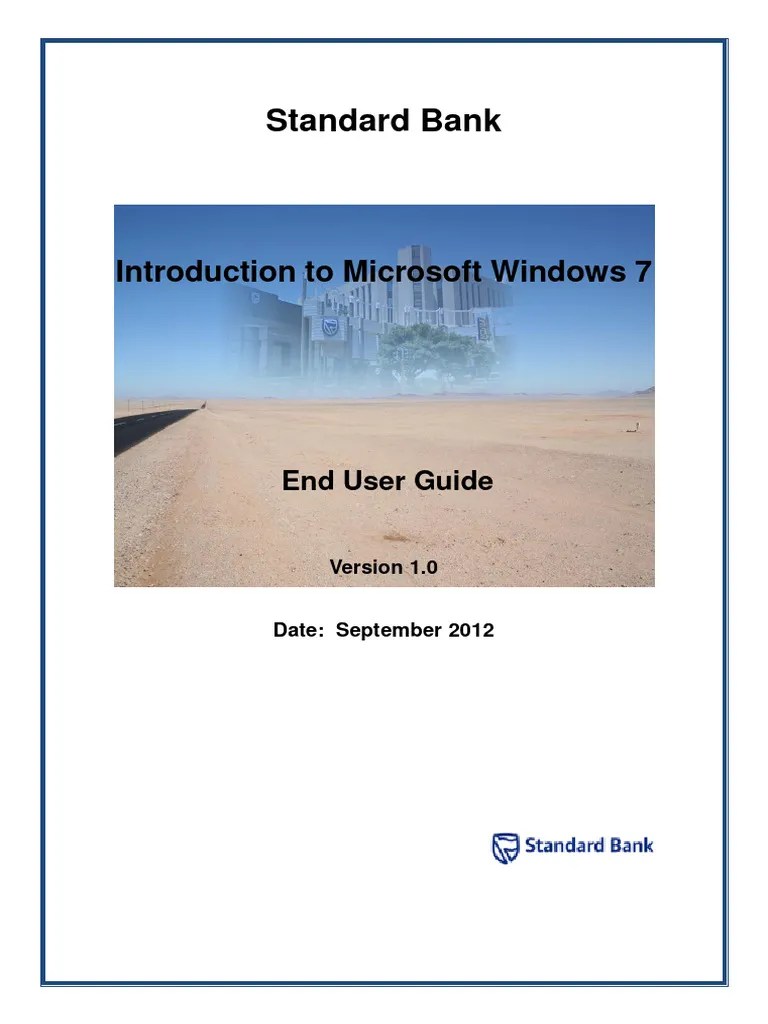 Introduction To Windows 7 LG | PDF | Computer File | Window (Computing)