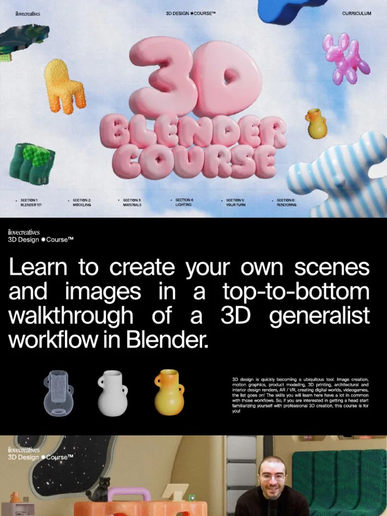 Curriculum 3d Blender Course | PDF | 3 D Computer Graphics | Blender ...