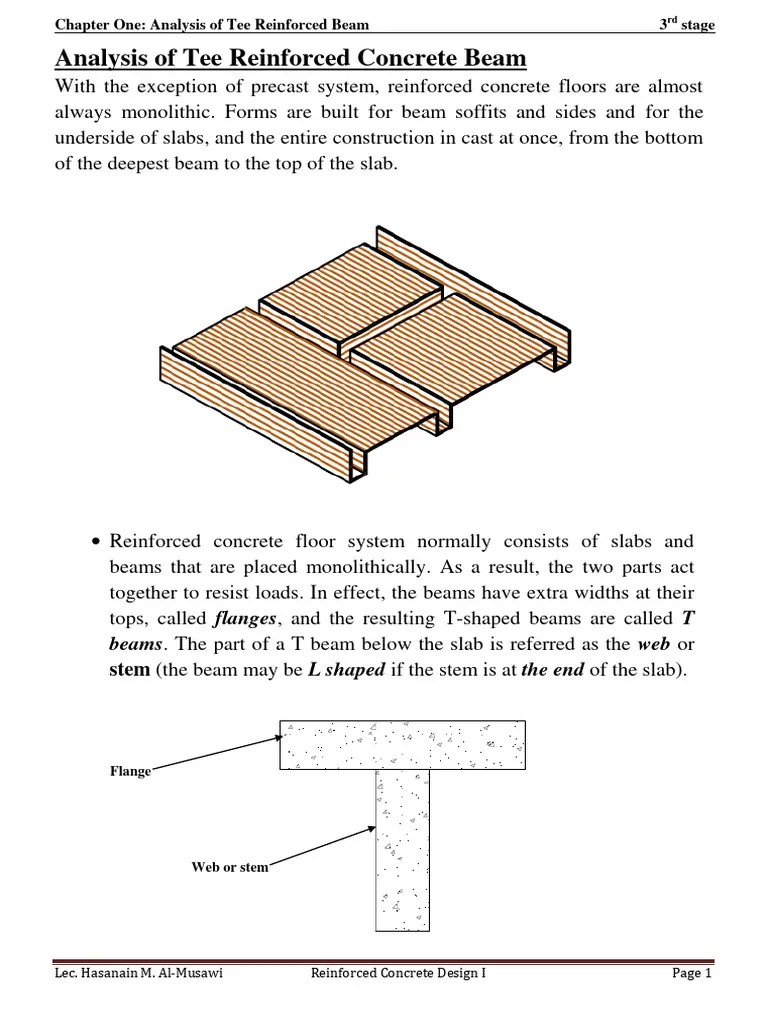 Analysis Of T And L Beam | PDF | Beam (Structure) | Materials