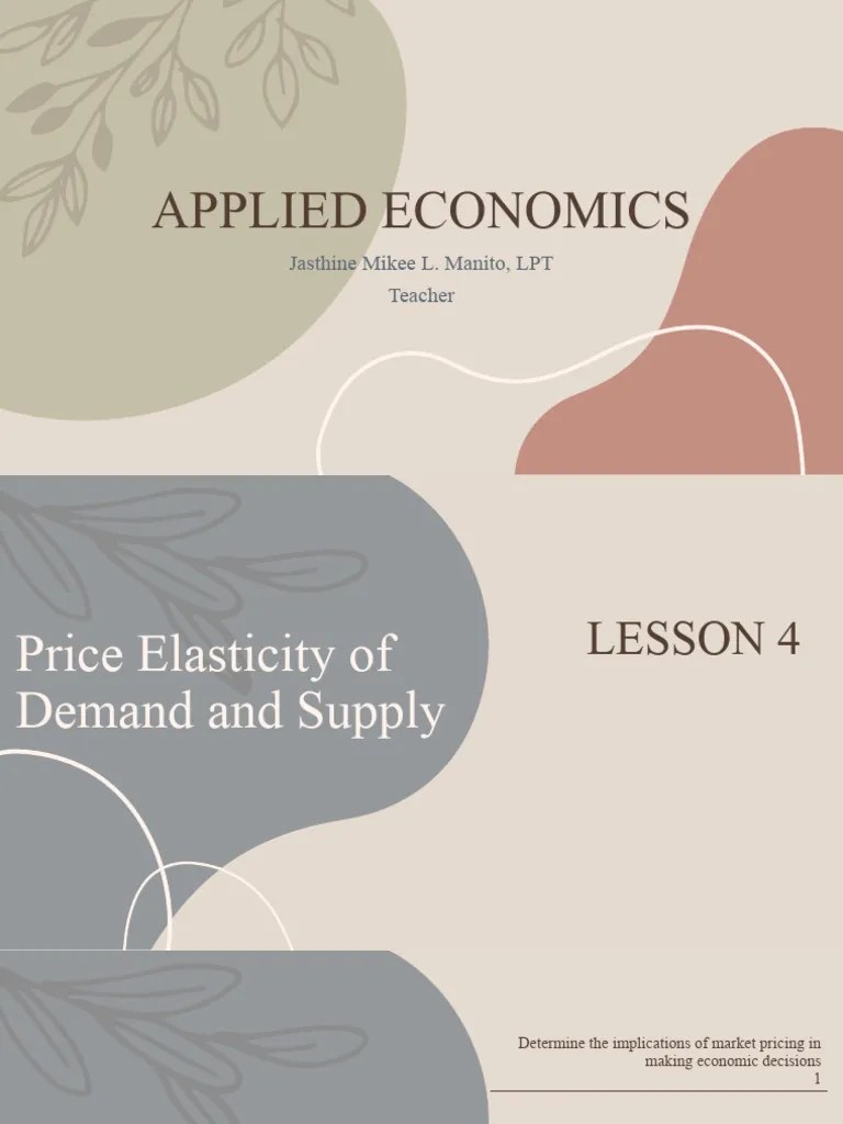 LESSON-4-PART-II | PDF | Demand | Price Elasticity Of Demand