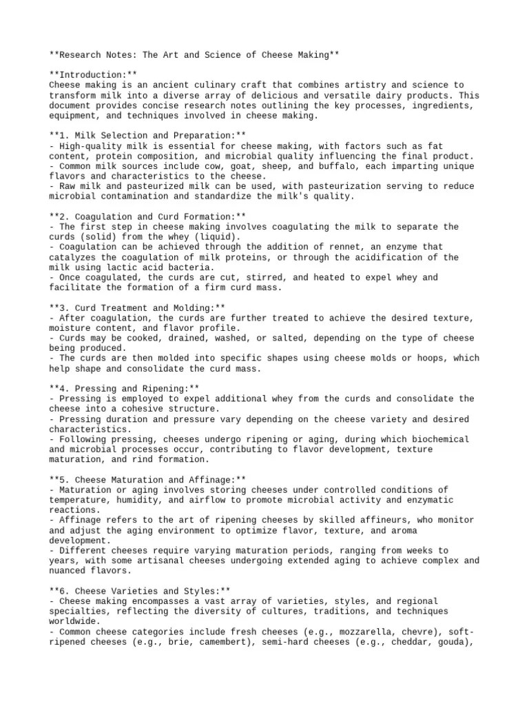 Cheesemaking | PDF | Cheese | Cheesemaking