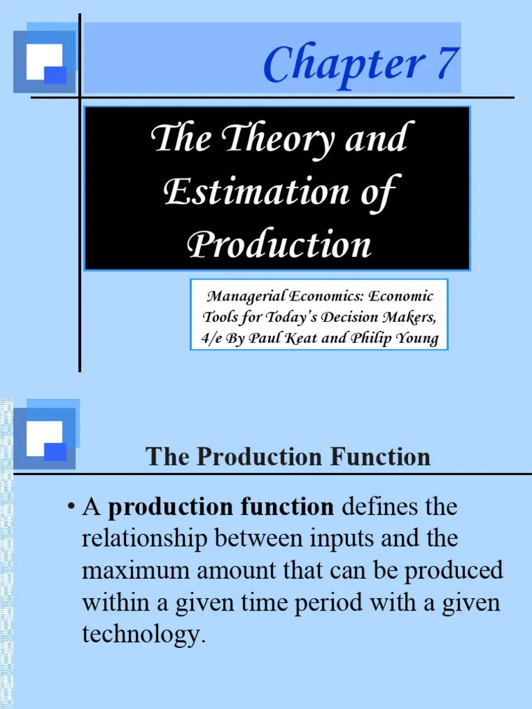 Production Theory-5 | PDF | Production Function | Long Run And Short Run
