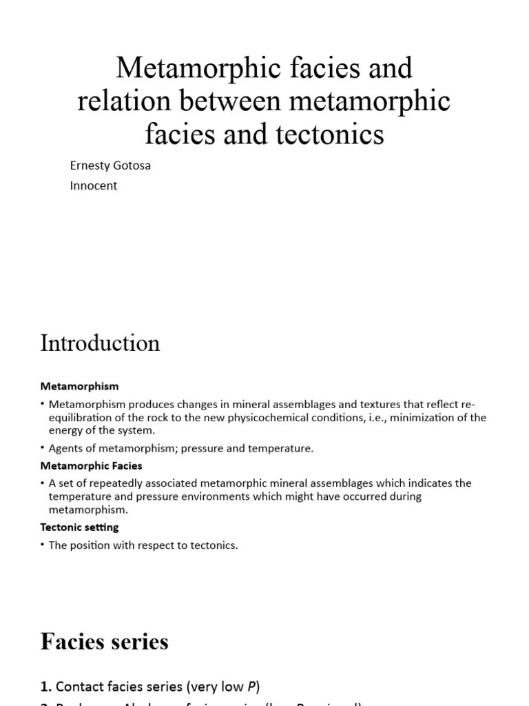 Metamorphic Presentation | PDF | Rock (Geology) | Igneous Rock