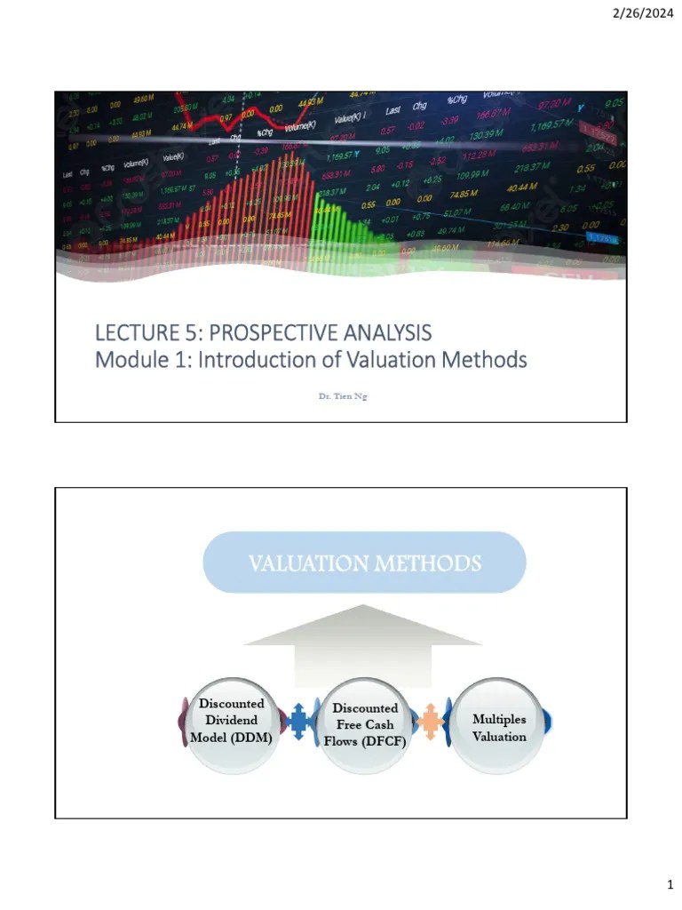 IUBAV - Lecture 5 - Module 1 Introduction Of Valuation Models (S2 2023 ...