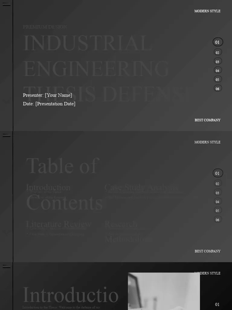 Industrial Engineering Thesis Defense Presentation | PDF | Case Study ...