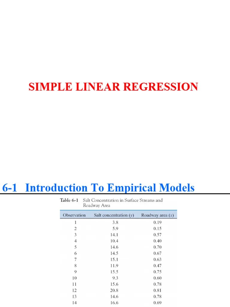 Simple Linear Regression | Download Free PDF | Linear Regression ...