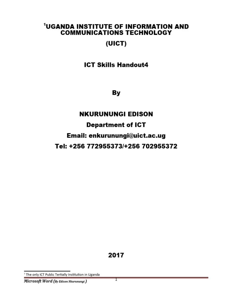 MS Word Notes | PDF | Window (Computing) | Menu (Computing)