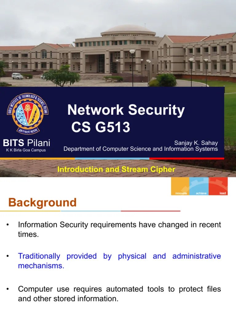 Introduciton And Stream Cipher | PDF | Cryptography | Key (Cryptography)