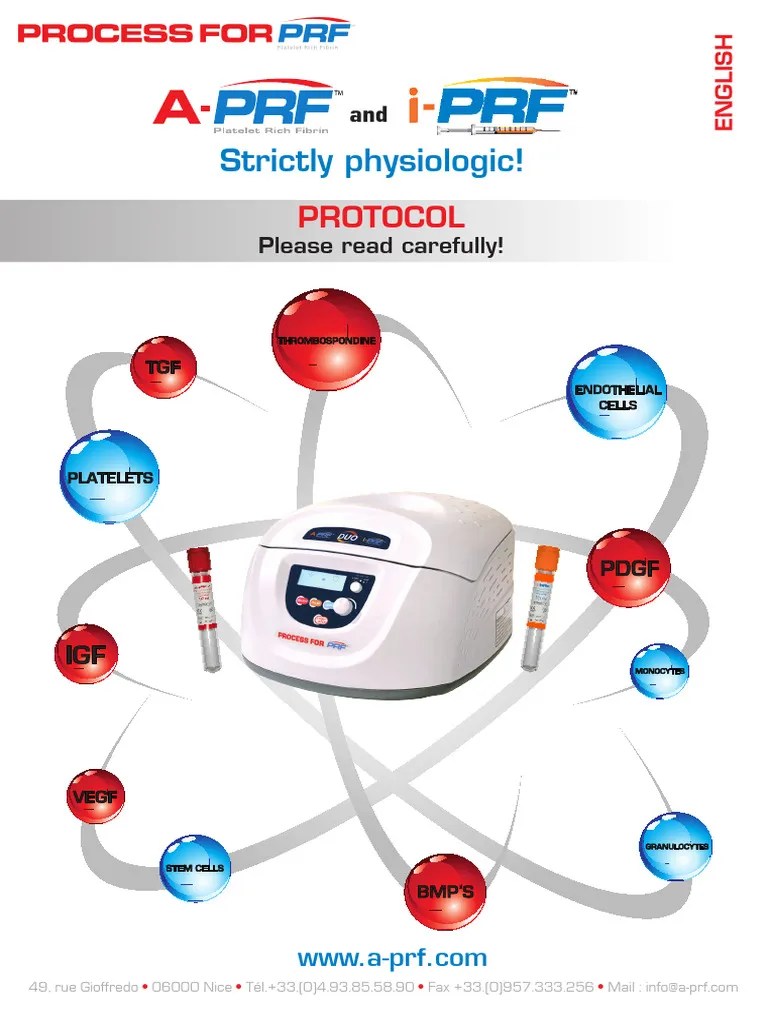 PRF Protocol - English | PDF | Coagulation