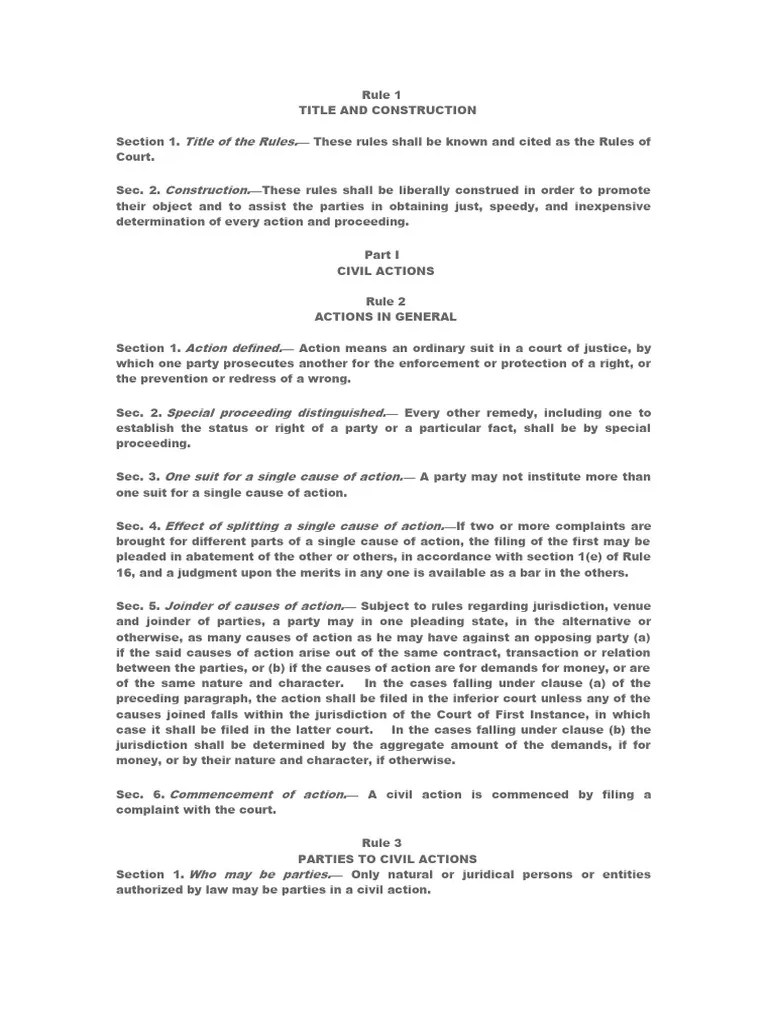 Civil Actions 2 | PDF | Complaint | Pleading