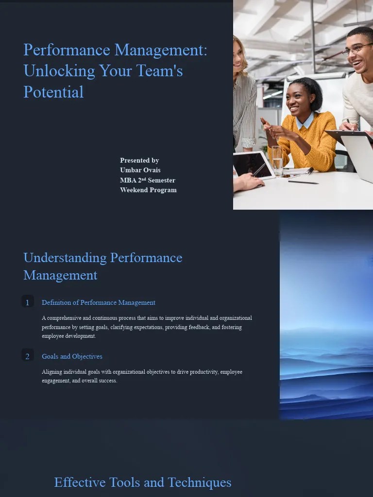 Performance Management-FINAL | PDF | Performance Indicator | Goal