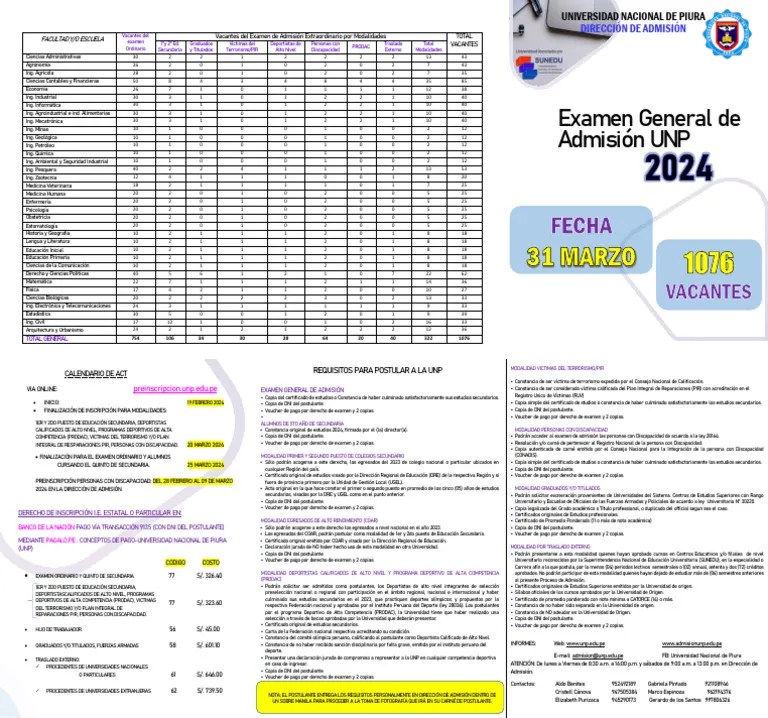 EXAMEN GENERAL 2024 TRIPTICO BLANCO | PDF | Educación Más Alta | Bono ...