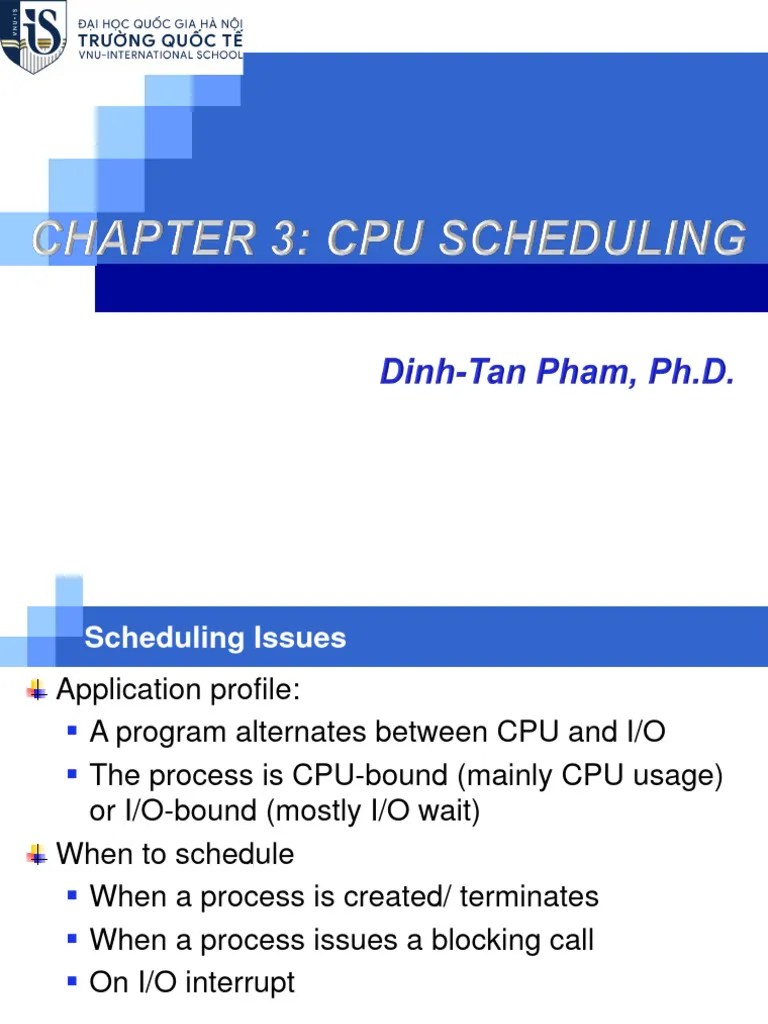 Ch03 CPU Scheduling | PDF | Scheduling (Computing) | Process (Computing)