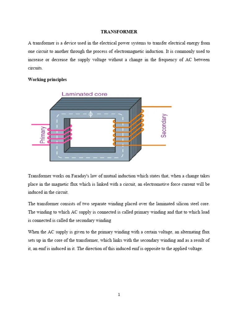 TRANSFORMER | Download Free PDF | Transformer | Electromagnetic Induction