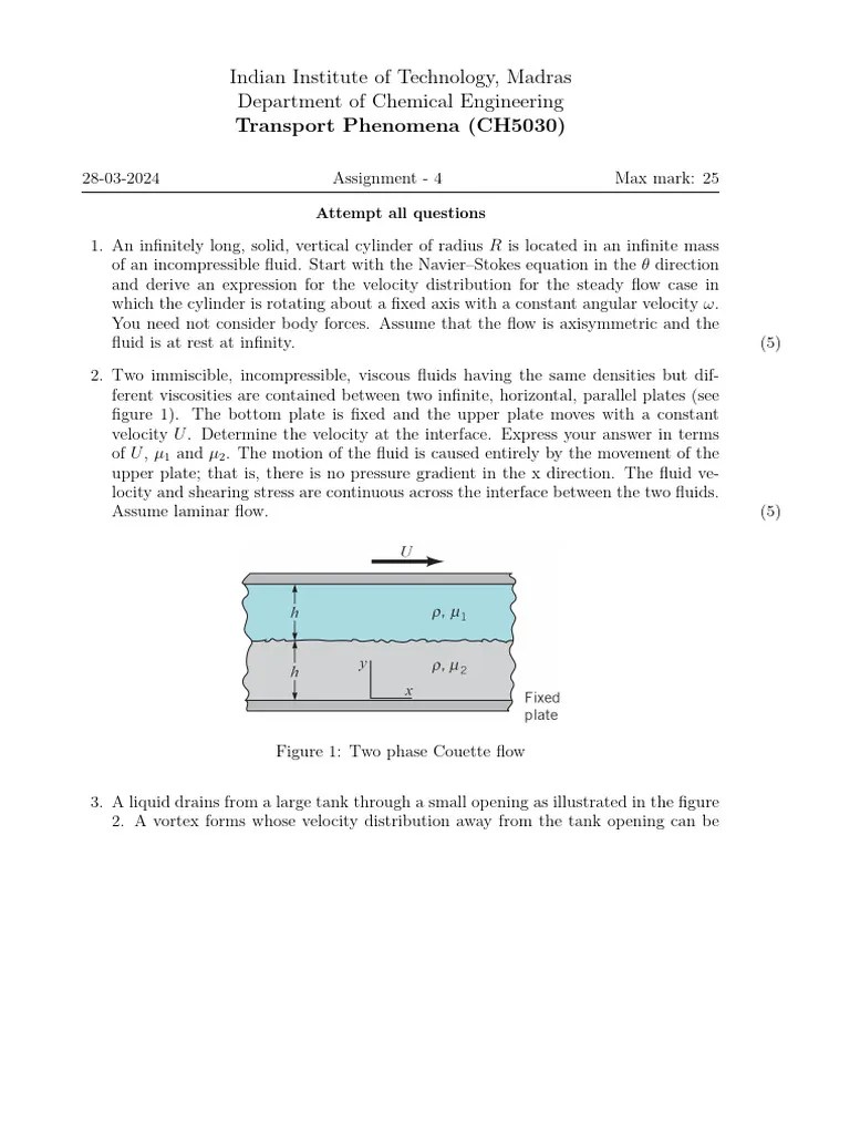 Assignment - 4 | PDF | Fluid Dynamics | Vortices