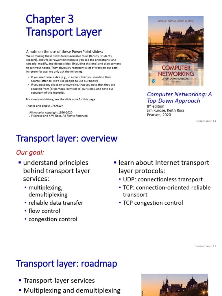 CN 08 Transport Layer - TCP Congestion Control | PDF | Transmission ...